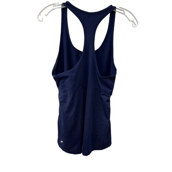 Fabletics Navy Workout Tank Top Scrunched Racerback Women’s Size Medium - Picture 3 of 3